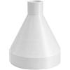 MKK Riduttore per tubo di ventilazione, adattatore di riduzione del tubo, riduzione del flusso ottimizzato (Ø 100-40 mm)