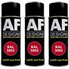 Alex Flittner Designs 3 x RAL vernice spray per auto vernice colorata vernice spray RAL 3003 rosso rubino opaco