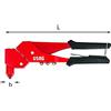 USAG U09950006 Rivettatrice con Testa orientabile a 360°, Rosso
