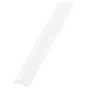 DQ-PP - Profilo angolare angolare in plastica, 40 x 10 mm, 10 m (10 x 1 m), colore: bianco, materiale: PVC, angolo esterno, protezione per spigoli, parete L, profilo angolare in plastica