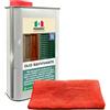 MARBEC OLIO RAVVIVANTE 1LT + PANNO MICROFIBRA Olio ravvivante per infissi in legno, alluminio verniciato e ferro battuto, rigenera, protegge e ravviva superfici opacizzate dal sole.