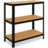 Shelfplaza® Scaffale Metallo Nero 90x60x45cm per Carichi Pesanti Con 3 Ripiani - Capacità 175kg per Ripiano - Ideale Come Scaffale Garage