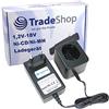 Trade-Shop Caricabatterie, Caricatore per batteria (1,2 V-18 V Ni-MH Ni-Cd), compatibile con Black&Decker KC1282F KC12GTBK KC12GTK KC12GTKH KC1440 KC1440-2 KC1440SK