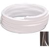ZJT Guarnizione a spazzola autoadesiva, 10 m, guarnizione per porta, protezione dagli insetti, per porte, finestre, armadi (bianco, 7 x 12 mm)