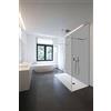 WALLando Rivestimento parete doccia | 200 x 100 cm | grigio chiaro | Pannello a parete per doccia