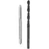 QUARKZMAN Set di Maschio Filettatura Metrica Punte Trapano M4 x 0.7 Punte Trapano Acciaio Rapido Rivestite Ossido Nero 3.3mm, Kit di Attrezzi Riparazione Filettature Maschio Flauto Dritto