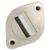 Generico Guidacinghia Girevole 360° in Nylon Bianco - 4 Pezzi per Tapparelle, con Spazzola Integrata e Rullo di Guida per Scorrimento Silenzioso