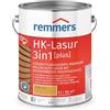 Remmers Vernice trasparente Acqua HK 3in1 rovere chiaro, 5 litri, vernice per legno, per recinzioni, copertura per auto, casette da giardino, impregnante + fondo + finitura in uno