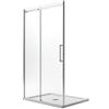 Idralite Porta Doccia 130CM H200 Vetro Trasparente 8mm Versione Sinistra con Easy-Clean mod. Prime