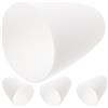 IWOWHERO Paralume Piccolo in Plastica Bianco per Lampada da Tavolo, Accessorio per Decorare la Casa Luce Delicata, Confezione da 4 Pezzi