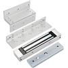 YUHANUS Serratura magnetica elettrica con staffa Z e L 180KG 300LBS Holding Force Blocco elettromagnete 12V Fail Safe Porta singola per sistema di controllo accessi