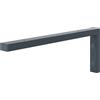 HOLZBRINK Supporto per mensola in metallo 40x15 cm HLA-B (1 pz) | Supporto per mensola lavabo da appoggio, reggimensola robusta da muro | Colore: Antracite