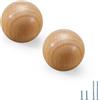 Evionlin Log Wood-Small 4 pomelli in legno per cassetti, maniglie per mobili da cucina, cassettiere, armadi, cassetti, maniglie
