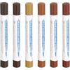 QUARKZMAN Stick Di Riempimento Per Legno 6 Colori Cera Per Legno Per Ritocchi Matite Per Riparazione Mobili Per Noce Chiaro, Noce A Grana Dritta, Noce Chiaro, Noce Scuro, Teak Scuro