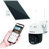 ISNATCH HeyCam Move 4G 1080p Telecamera Wi-fi motorizzata con pannello solare, videocamera di sicurezza a batteria, visione notturna a colori, parla e ascolta