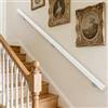 Dawselod 200cm Corrimano Bianco in Legno Massello | Ringhiera per Scale Antiscivolo per Casa | Sicurezza Pesante per Scale Interne ed Esterne, Corridoi, Solai & Patii