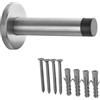 SOTECH 2 x SOTECH Fermaporta a Pavimento MERCURY vero Acciaio inox Ø 50 mm L: 95 mm Fermaporta a parete incluso Materiale di fissaggio e Tampone in gomma per Montaggio a parete