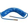 Service Line Tubo Spiralato Aria Compressa 5x8 mm - 5 Metri | Poliuretano PU con Raccordi e Molle Anti-Piega | Service Line SLSPUB5PI-005B | Tubo Pneumatico Flessibile per Officine, Compressori, Utensili