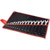 rs-werkzeuge Set di chiavi combinate in pollici da 16 pezzi nelle misure da 1/4" a 1,1/4" di pollice, tutte le chiavi in una pratica borsa per gli attrezzi per i veicoli statunitensi