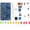 Abcsweet LED lampeggiante PCB DC4 5-5V esercizi di saldatura apprendimento elettronica parti di esercizio