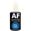 Alex Flittner Designs Penna per ritocchi RAL 5005 BLU SEGNALE brillante 20ml Penna acrilica per ritocchi Vernice per riparazioni per legno metallo mobili bagno