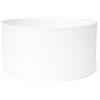ArG Lighting Paralume Cilindro con Tessuto Cotone, Fatto a Mano, per Lampada da Tavolo, Sospensione, Piantana (40 cm Diametro, 20 cm Altezza, Bianco)