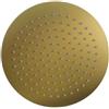 OISE ART STORE Trade Shop - Soffione Doccia Effetto A Pioggia Rotondo 25cm Dorato Ugelli Fori Bagno Miscelatore 87884 -