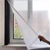 MarhAr Kit di isolamento per finestre,Pellicola termica per finestre contro il freddo,Tenda Isolante Termico per Finestre in EVA,Include Nastro Biadesivo,Larghezza x Altezza (80cm x 120cm)