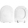 HYDRO HOME Tavoletta Wc Compatibile con DIANA AZZURRA, Copriwater In Legno Rivestito Con 2 mm Di Resina,Tavoletta Wc Con Cerniere Fissaggio Dal Basso MADE IN ITALY