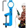 Nuytghr Supporto per trapano da banco, supporto regolabile per trapano elettrico, trivella angolare, supporto per smerigliatrice da tavolo, 20 cm, 7,3 cm, per banco da lavoro