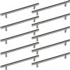 SOTECH Set di 10 maniglie per mobili G10 in tubo di acciaio inossidabile - set di maniglie a barra/maniglie a rel - interasse 192 mm - maniglia per cassetto