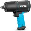 Stix Avvitatore ad aria compressa STT-19 1/2 - Coppia di rilascio massima 1900 Nm - Avvitatore ad aria compressa con meccanismo a doppio martello ad alte prestazioni e braccio di vibrazione