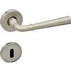 SOTECH 1 Set di maniglie per porte FREJA Acciaio inox look vetro colorato (BB) Raccordo porta su rosa rotonda Set di maniglie per porte Vintage con materiale di fissaggio