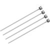 QUARKZMAN Pin Eiettori Dritti, Dia 1,5mm(0,06) 65Mn Punzone Punta Rotonda in Acciaio Lungo 150mm(4) per Manutenzione Meccanica 4pz
