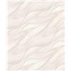 Erismann Carta da parati in tessuto non tessuto 10257-01 Casual Chic Onde, colore: bianco crema e grigio