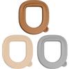 Generic Cuscino per sedile WC, set di tre pezzi comodi | Morbido supporto per WC per casa, bagno, bagno, appartamento, camera d'albergo, struttura pubblica e assistenza agli anziani