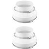 Opatiny Riduttore condotto adattatore in PVC con fascetta stringitubo per condotti da 8 a 6 pollici, connettore in plastica ABS da 200 mm a 150 mm, con morsetti in acciaio inossidabile 304, bianco