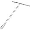 SENRISE - Chiave a bussola, a testa esagonale, lunga, 6-19 mm, con impugnatura a T, a portata profonda, 1 pz, argento