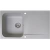 Essebagno Lisse lavello reversibile 1 vasca 1 scarico in resina grigia