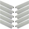 SOTECH 10 maniglie per mobili Blanket Jane 330 mm cromo opaco BA 3 x 96 mm maniglie per mobili per il montaggio sul lato interno del frontale incl. viti di fissaggio