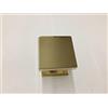 SECUREMME POMO POMOLO PER PORTA QUADRO SECUREMME IN OTTONE LUCIDO mm63X63 ROSETTA mm55X55, ADATTO AL MONTAGGIO SU PORTE BLINDATE E SU PLACCHE, COME CENTROPORTA O COME MANIGLIA Q8