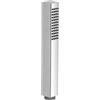 Inbagno Doccetta quadrata in ottone cromato lucido, monogetto con ugelli anticalcare e attacco standard G 1/2"