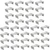 Artibetter Clip Fissaggio Lampada T5 Supporto Metallico Per Tubo Luce Led Fluorescente Clip a Tubo Luminoso 0.94X0.55X0.31 Pollici Montaggio Facile E Sicuro Per Installazioni Fai Da Te