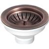 LB PLAST Piletta tappo cestello lavello acciaio d114 x 54mm senza troppo pieno rame anticato 1 1/2 L.B. Plast D550-70-COP