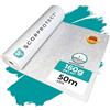 Scorprotect® Telo di copertura autoadesivo, 1 x 50 m, con parte superiore in pellicola, 160 g/m², TreppTurbo160 50/100
