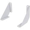 INOXLM lavorazioni inox INOXLM Reggimensola da muro | staffa per mensola | reggimensola in ferro | mensola angolare | Staffa per mensola | 2 pezzi (Small - 15 cm, White)
