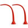 TopHomer Ugelli in silicone da 30 cm, 2 ugelli a cono in plastica, strumento per ugelli per calafataggio rosso, applicatori di ugelli per presellatura, punte di estensione per pistola per calafataggio,