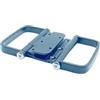 WUIIEN Maniglia a scatola, porta pieghevole in lega di alluminio doppia maniglia accessori for maniglie a cerniera balcone maniglia a fogli mobili for porta in magnesio e titanio.(Black)
