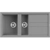 Generico Elleci Lavello Incasso Best 475 1 Vasca e vaschetta con gocciolatoio 100×51 Grigio Cemento Granitek LGB47548