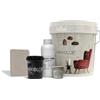 Nikkolor Kit Microcemento 8m² per Pavimenti e Pareti - Copre Piastrelle Senze Demolire - Finitura Opaca - Avorio